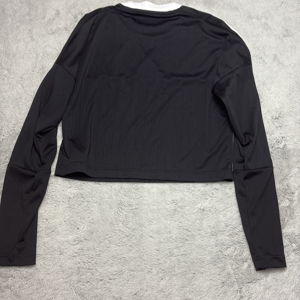 Adidas Women's Tiro 3-Stripes Long Sleeve Tee Cropped‎ Sporty Blokecore Spring S - Picture 11 of 13
